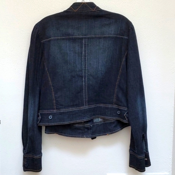 Demin Jacket Blue Color By Mix It Woman Stretch Size 1x - Picture 5 of 7